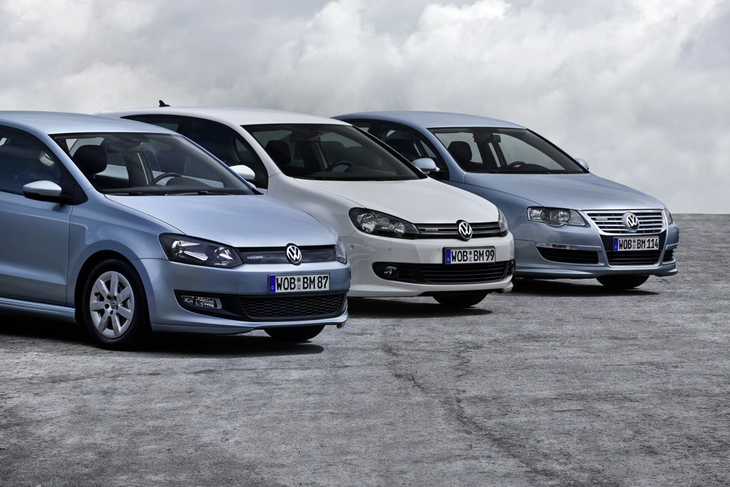 Volkswagen Polo BlueMotion Golf BlueMotion und Passat BlueMotion